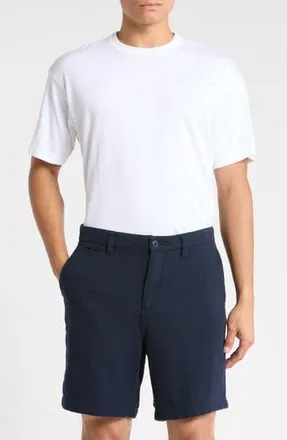 John Varvatos Johnny Cotton Shorts in Navy at Nordstrom Rack, Size 40