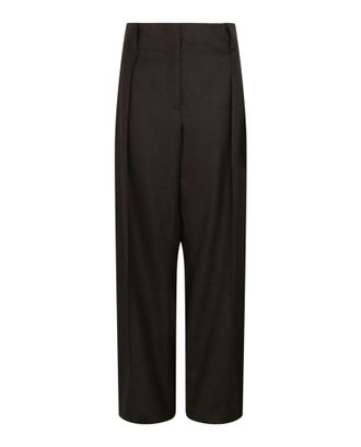 Ferragamo High-Waisted Wool Pants