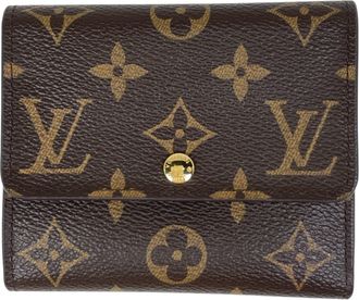 Louis Vuitton Monogram Brown Monogram Wallet (Tri-Fold) (Pre-Owned)