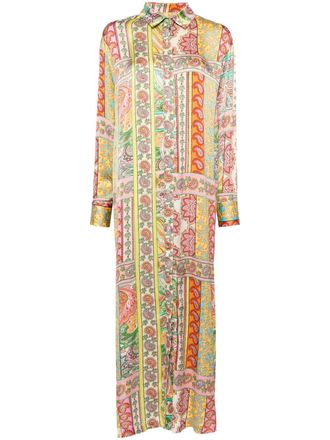 Bambah button down dress - Yellow