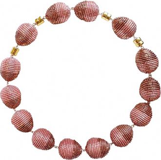 Susana Vega Jewelry Womens Roco Necklace In Pink/grapefruit