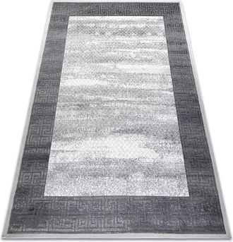 RugsX Rugsx - Alfombra Noble Moderna 1512 64 Marco, Griego Vintage - Structural Dos Niveles De Vell&oacute;n Crema / Gris Beige 180x270 Cm