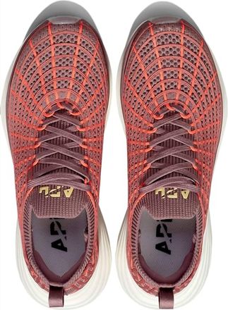 Athletic Propulsion Labs Womens Techloom Zipline Shoe In Summer Dusk / Impulse Red / White
