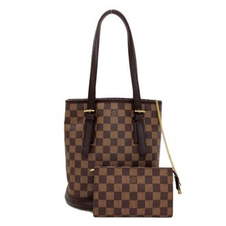 Louis Vuitton Damier Canvas Ebene Damier Canvas Pouch Tote Bag (Pre-Owned)