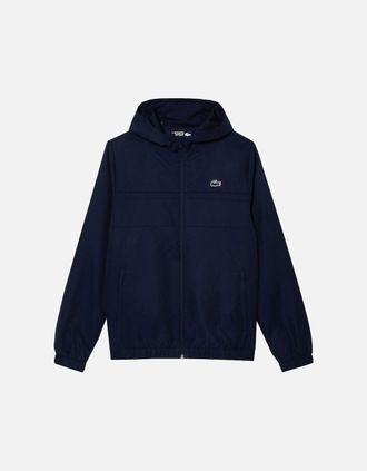 Lacoste Mens Lacoste Mens Navy Blue Lacoste Zipped Hooded tracksuit Jacket - Size: Regular/44