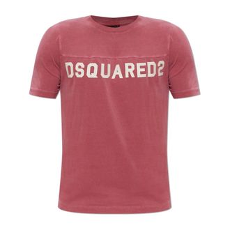 Dsquared2 T-Shirts, male, Pink, Size: XL Logo T-Shirt