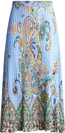 Etro Gonna a coste - Blu