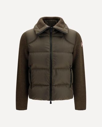 Moncler Padded wool Cardigan with zip Male XL