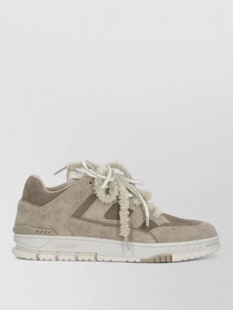 Axel Arigato suede low top sneakers round toe laces