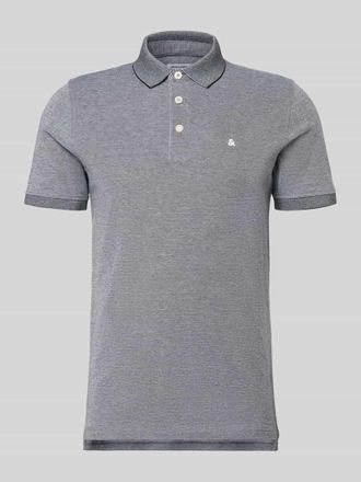 Jack & Jones Jack & Jones Slim Fit Poloshirt mit Viskose-Anteil Modell Paulos in Anthrazit, Gr&ouml;&szlig;e XXL
