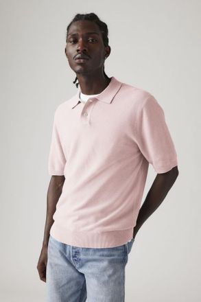 Levi's Polo Lightweight in maglia - Uomo - 2XL - Rosa / Naturel