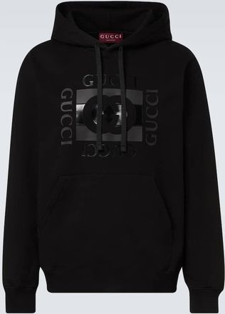 Gucci Logo cotton jersey hoodie