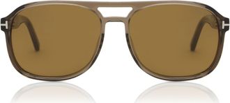 Tom Ford FT1022 ROSCO 45E Mens Sunglasses Brown Size 58
