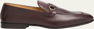 Brunello Cucinelli Mens Leather Bit Loafers