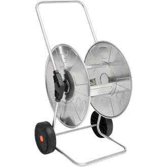 No Brand No Brand - Carro Portamangueras De Jard&iacute;n Con Bastidor De Acero Y Carrete Para Mangueras De Hasta 110 M