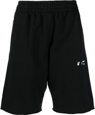 Off-white OW Logo Zwarte Sweat Shorts