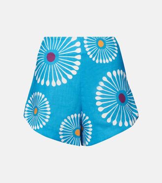 Cala de la Cruz Shorts Bahamas de lino estampados