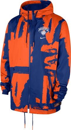 Nike New York Knicks Courtside Nike Mens NBA Club Woven Full-Zip Jacket in Blue | IF8892-495