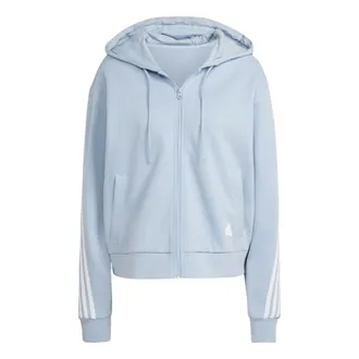 adidas (WMNS) adidas Future Icons 3-Stripes Full-Zip Hoodie Jackets Blue IL3049