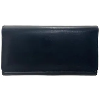 Coach Black Leather Long Wallet (Tri-Fold) (Pre-Owned)