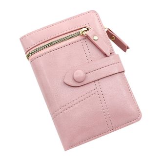 Generic Womens Solid Color Multi Color Optional Layered Large Purse Bags for School (Pink, One Size)