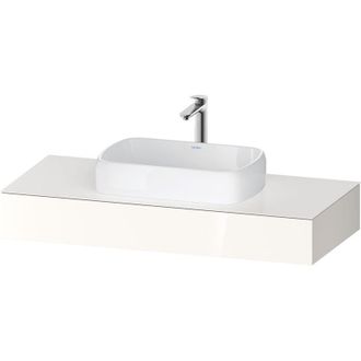 Duravit Qatego Console, 1200x550x170mm, avec d&eacute;coupe au centre, - Duravit