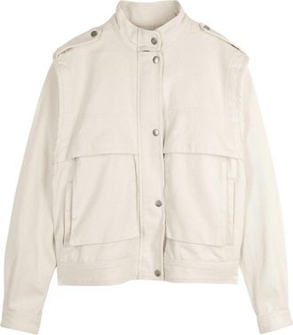 Isabel Marant Edany Jas - Dames - Zomerjassen - Beige - 2XS - Katoen - Jassen