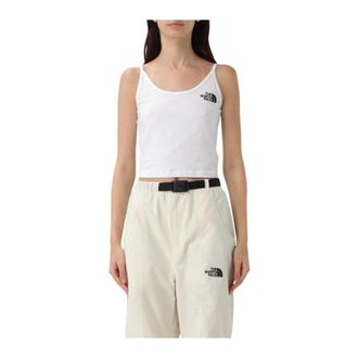 The North Face Sleeveless Tops, female, White, Size: 2XS Sleeveless Round Neck Tank Top