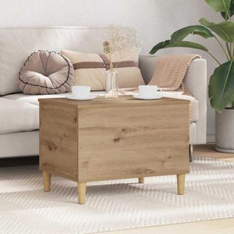 vidaXL vidaXL Armadio da Notte rovere artigianale 60 x 44.5 x 45 cm