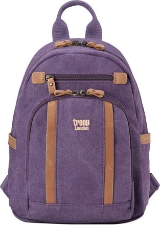 Troop London TRP0255 Troop London Classic Canvas Backpack - Small - Purple