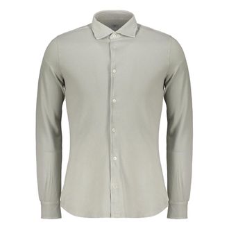 Fedeli Lange Mouwen Shirt - Heren - Casual Overhemden - Grijs - 4XL - Katoen - Overhemden