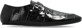Marni Loafers met krokodillenprint - Dames - Platte Schoenen - Zwart - 37 EU - Leer - Schoenen