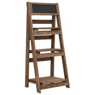 vidaXL Soporte Para Plantas De 3 Niveles Y Pizarra Madera Maciza Abeto Vidaxl