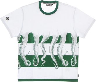 Octopus Logo Fullback Tee White T-Shirt - Heren - T-shirts - Wit - XL - Katoen - Tops
