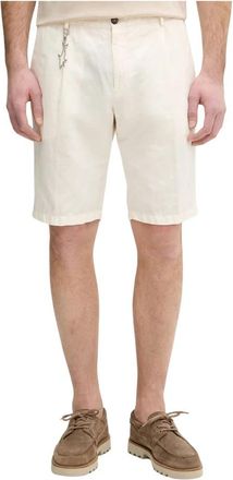 Paul & Shark Casual Shorts - Heren - Korte Broeken - Beige - L - Katoen - Korte Broeken