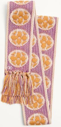 Valentino Garavani Antibes Cotton Scarf With Fringe