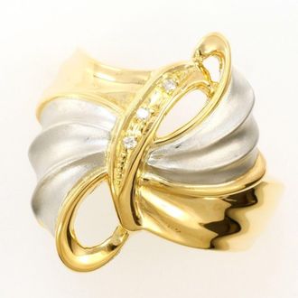C&A Platinum Yellow Gold Yellow Gold (18K) Platinum 900 Band Ring (Pre-Owned)