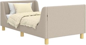 vidaXL Cama Para Ni&ntilde;os Con Cabecero Gris Claro 80 X 160 Cm Vidaxl