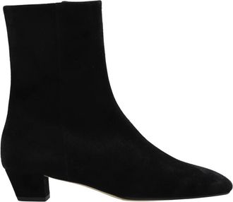 Aeyde Yasmin Su&egrave;de Enkellaarsjes met Hak - Dames - Laarzen met Hak - Zwart - 36 EU - Su&egrave;de - Schoenen