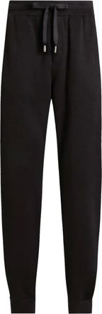 Dolce & Gabbana Pantaloni con coulisse e logo - Nero