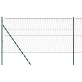 Berkfield Home Hexagon Fence Green 1x100 m Steel
