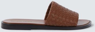 Bottega Veneta Elio Intrecciato leather slides