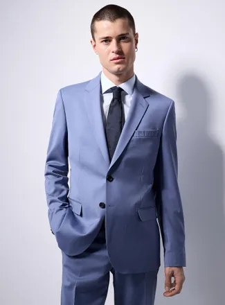 Le 31 Mens Essential stretch jacket Wool weave by Marzotto Stockholm fit - Slim