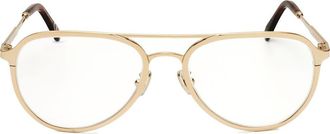 Marni 55mm Aviator Reading Glasses in Gold at Nordstrom Rack
