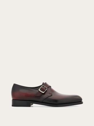 Ferragamo Men Tramezza single monkstrap Red Size 10.5