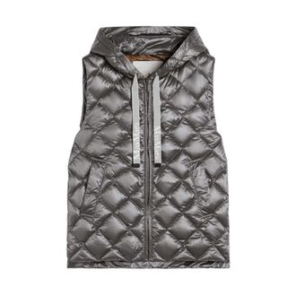 Max Mara Jassen, Dames, Grijs, M, Spacegi Vest