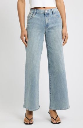1822 Denim Rhinestone Embellished Wide Leg Jeans in Las Vegas at Nordstrom, Size 10
