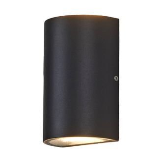 Lucande Lucande - L&aacute;mpara De Pared Led Exterior jale En Negro Aluminio