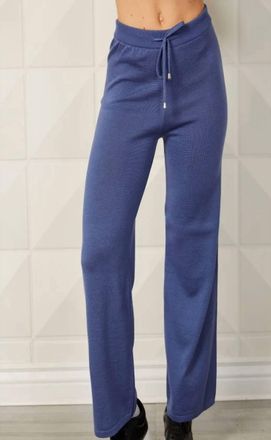 French Kyss Drawstring Wide-Leg Pant In Denim