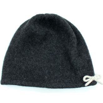 Portolano Bow Beanie in Dark Grey/Neutral Heather at Nordstrom Rack